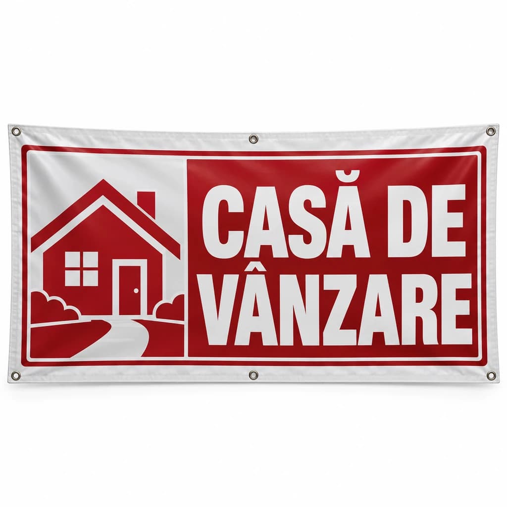 Banner casă de vânzare – model tipografic