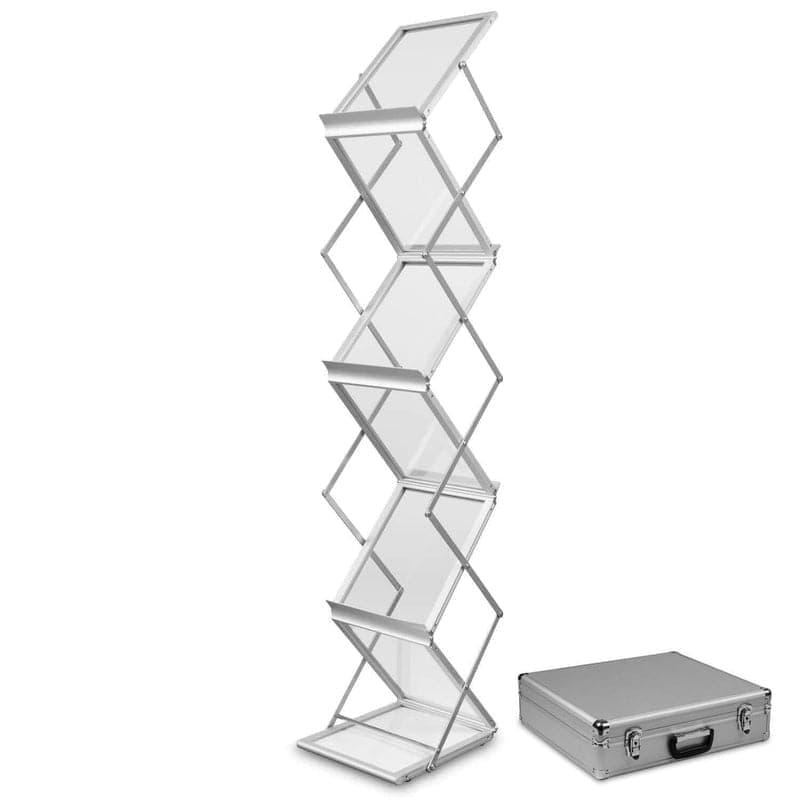 Stand Broșuri Montana Silver A4 - cu Valiză