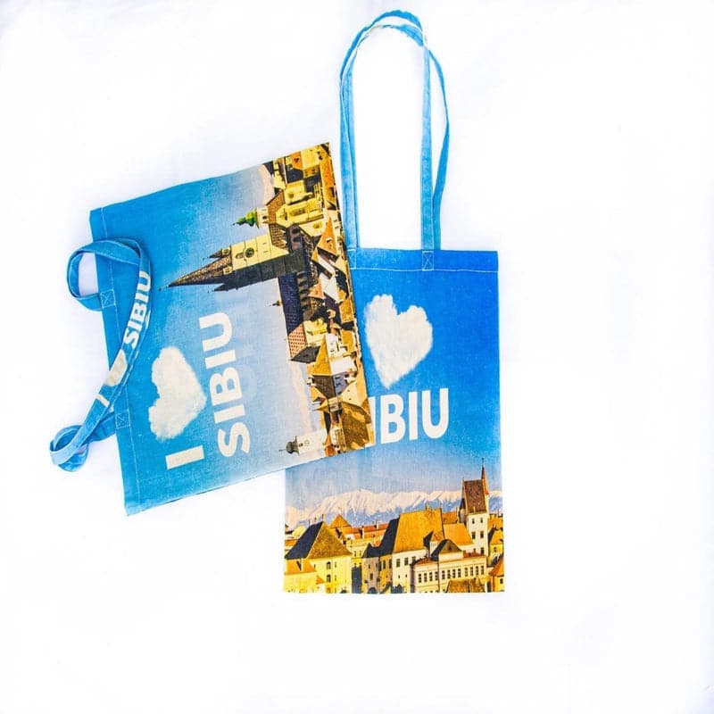 Sacoșă din bumbac I love Sibiu