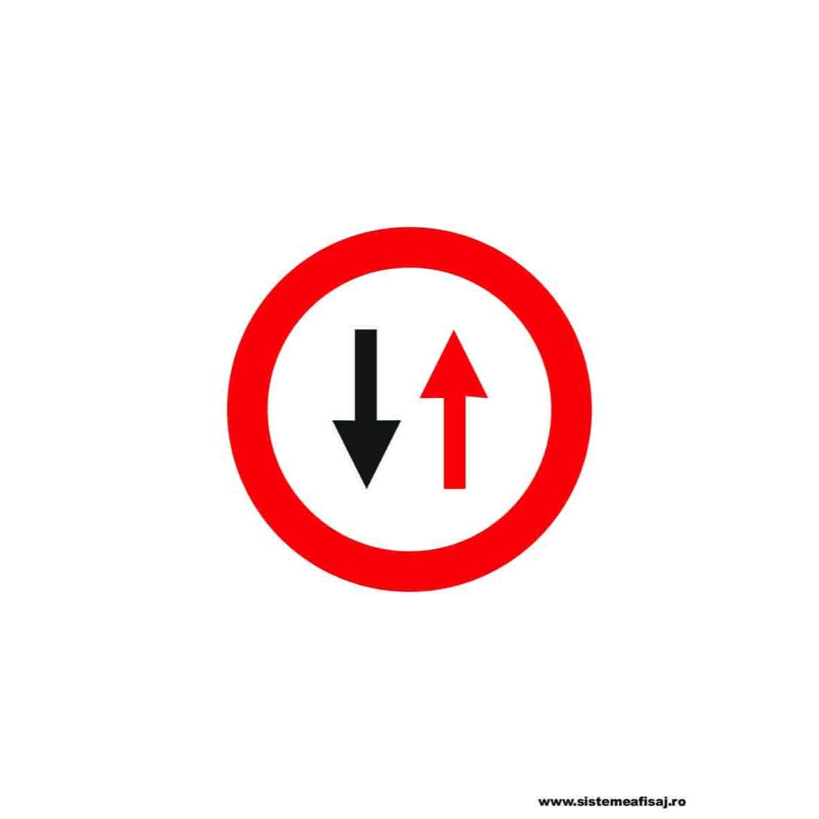 Semn Indicator Prioritate Pentru Circulatia Din Sens Invers