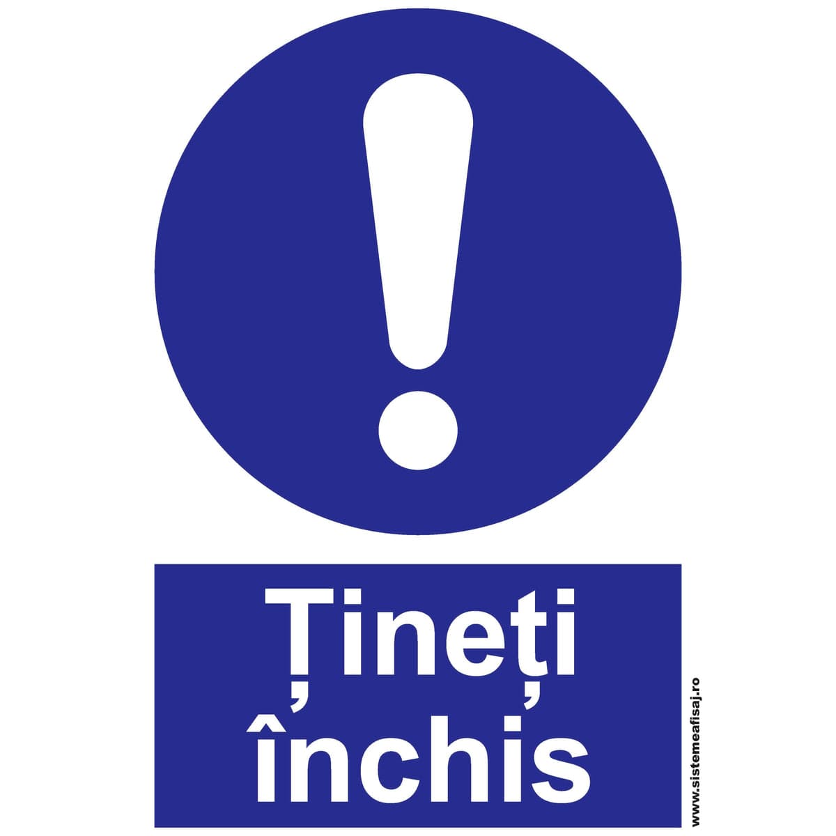 Semn Indicator Tineti Inchis