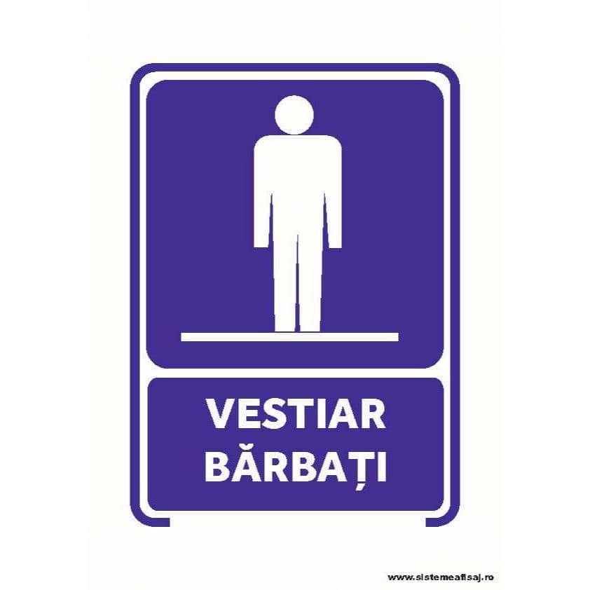 Semn Indicator Vestiar Barbati