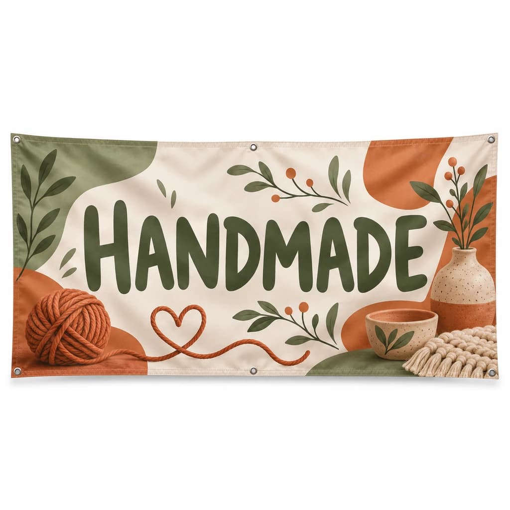 Banner handmade – model organic