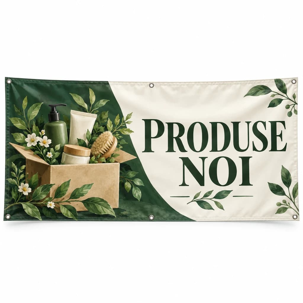 Banner produse noi – model ilustrat
