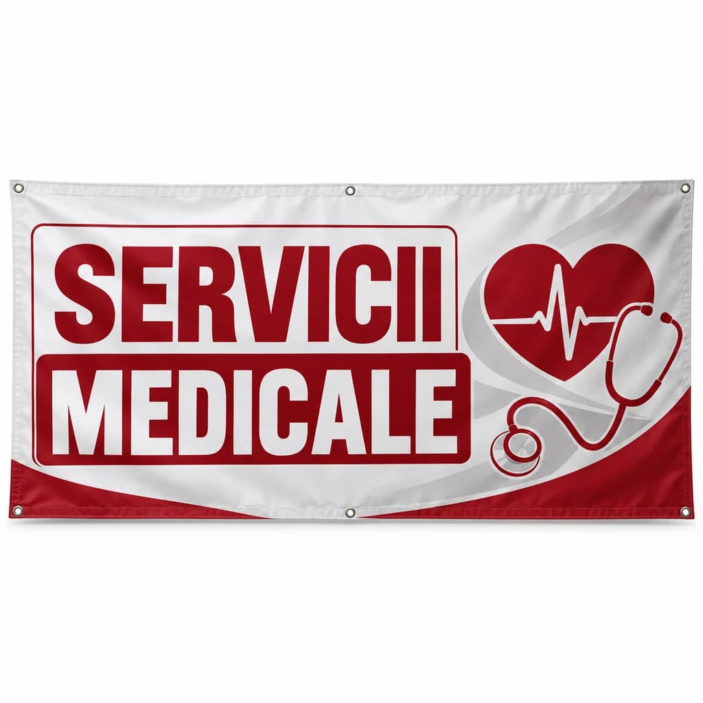 Banner servicii medicale – model tipografic