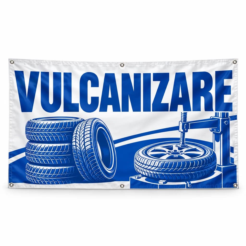 Banner vulcanizare – model clasic | AdBanner România Banner vulcanizare – model clasic - Tipar digital și personalizare online din categoria bannere