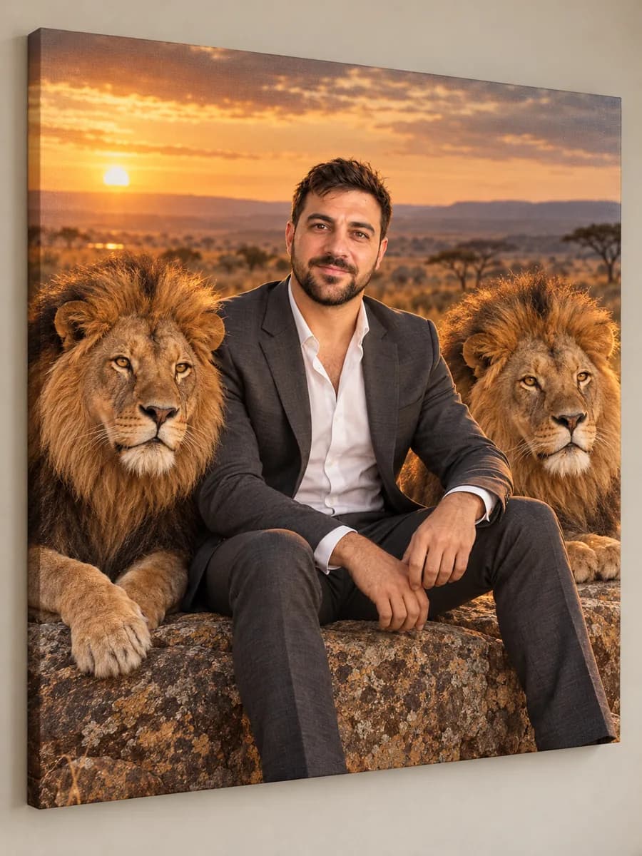 Portret personalizat pe canvas din fotografie