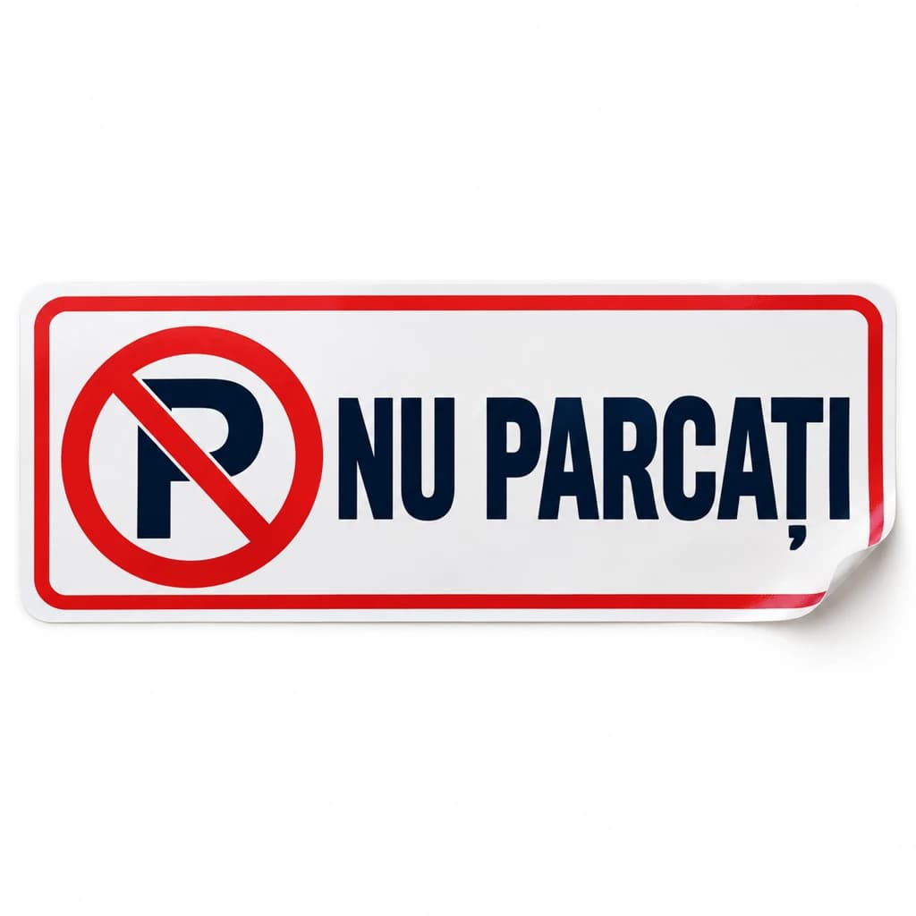 Autocolant Nu parcați
