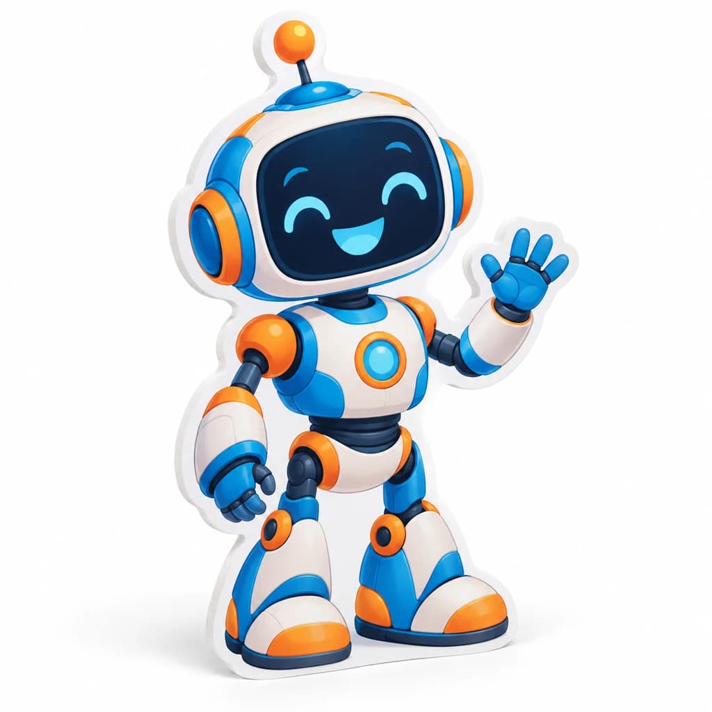 Decor PVC robot pentru petrecere copii