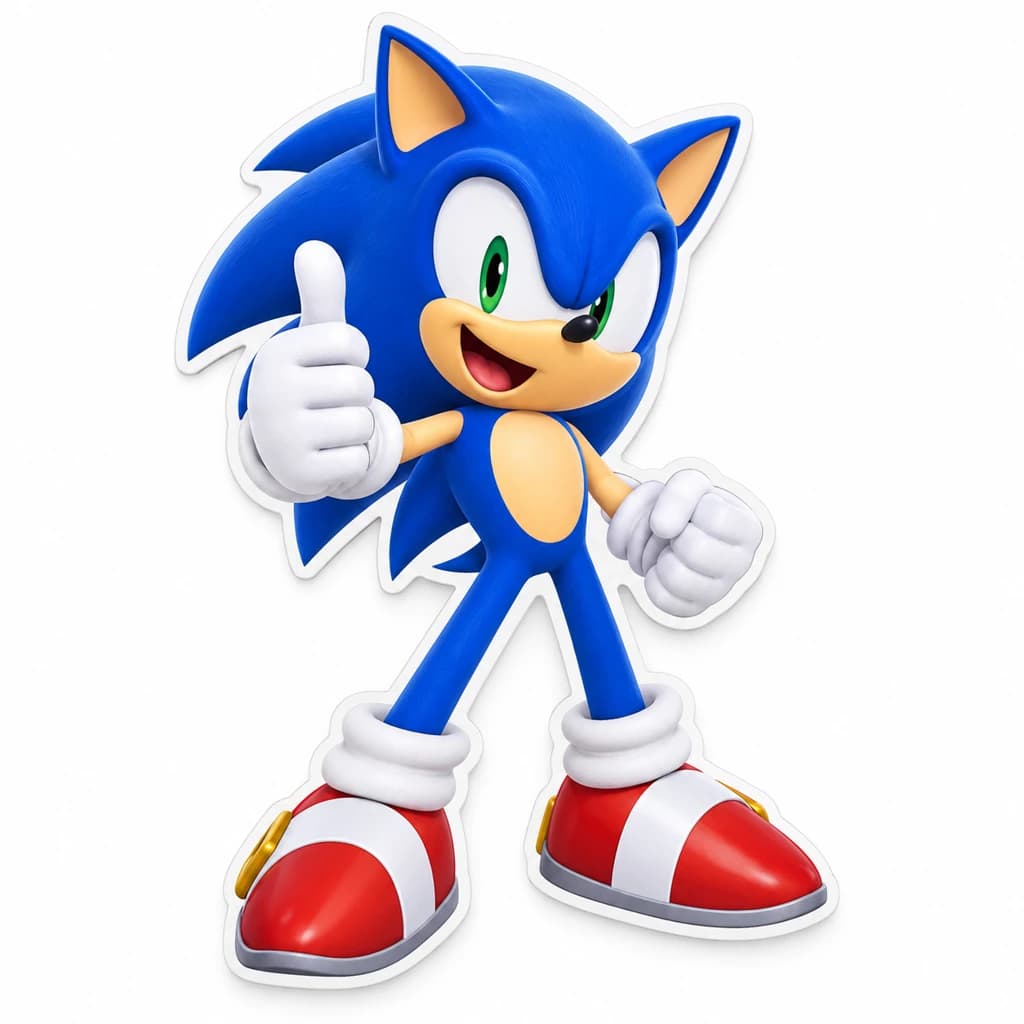 Decor PVC Sonic decupat pentru petrecere