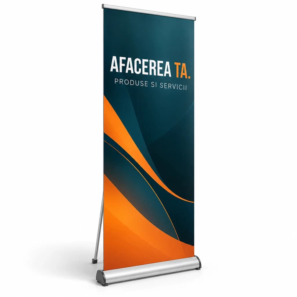 Roll-up personalizat pentru prezentarea afacerii