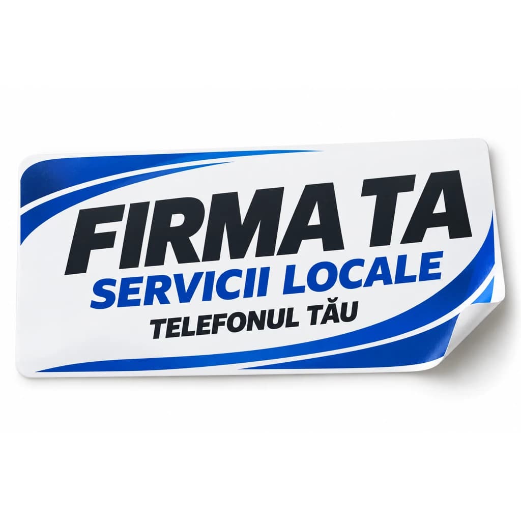 Stickere auto personalizate cu nume, logo și telefon