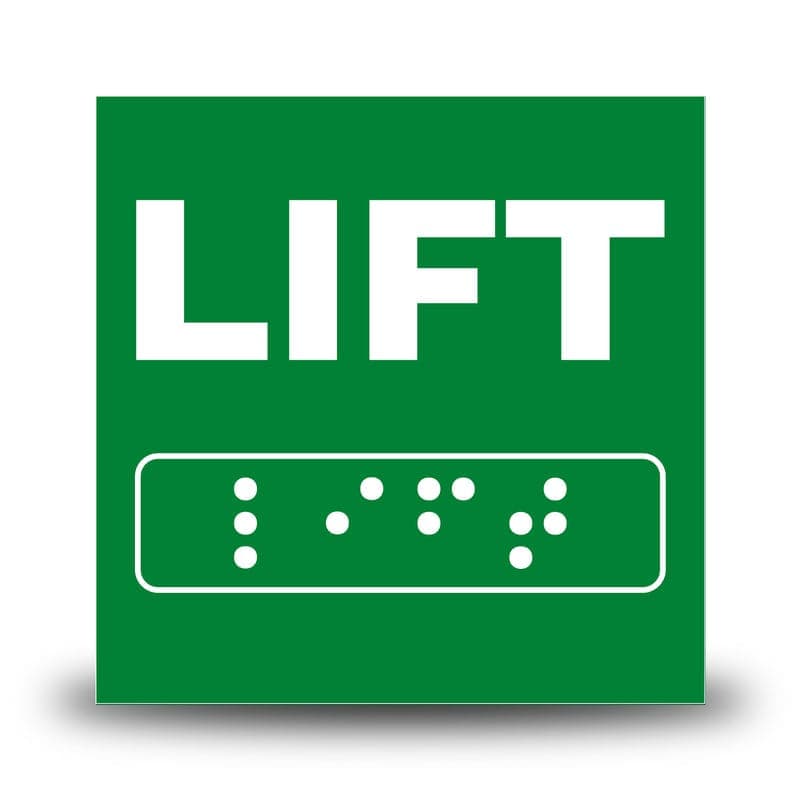 Plăcuță Braille – LIFT