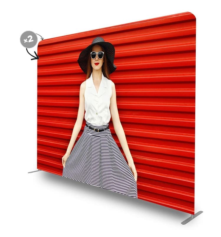 Pop-Up Textil Drept 2.4 m