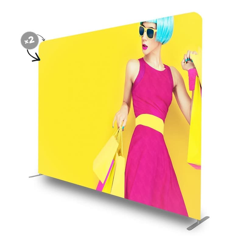 Pop-Up Textil Drept 4.0 m