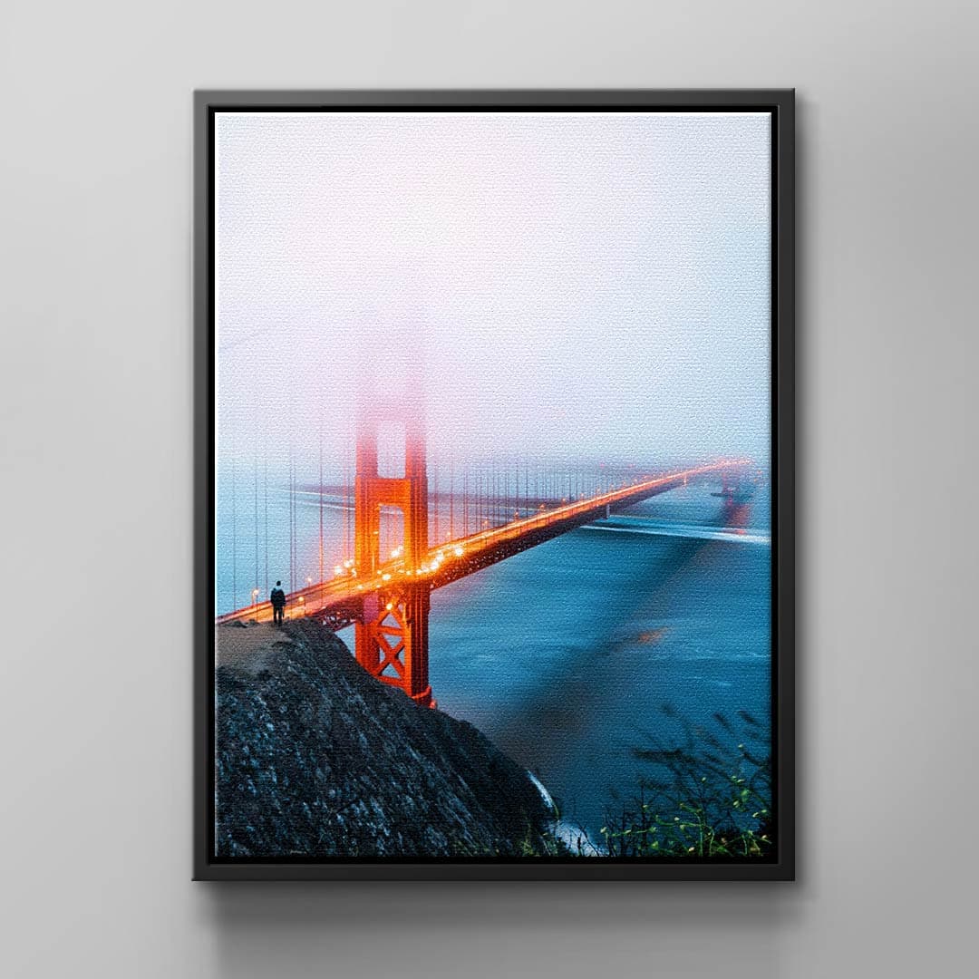 Tablou canvas Golden Gate cu vedere la mare – decor sufragerie