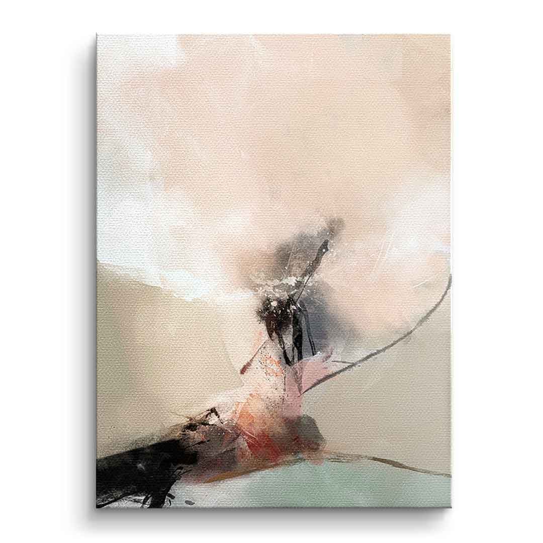 Tablou canvas abstract bej și maro elegant – pentru dormitor